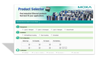 Moxa представляет новый сервис "Product Selector" - подбор оптимального оборудования для пользователей