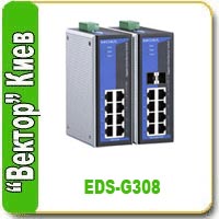 MOXA   MOXA EDS-G308 - 8   Gigabit Ethernet 