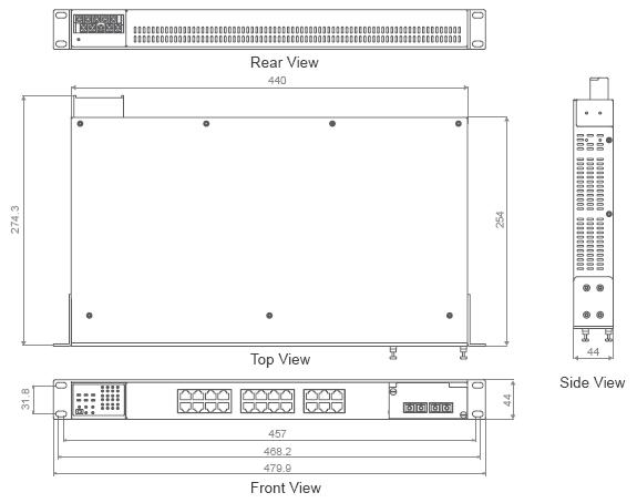 .  MOXA IKS-6324- 22+2G- Gigabit Ethernet  