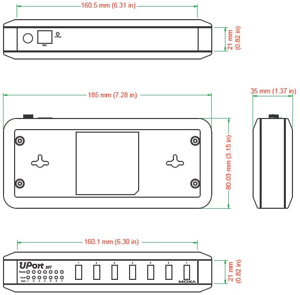 MOXA UPort 207