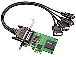 Серия MOXA CP-104EL - 4-х портовая RS-232 Express PCI плата