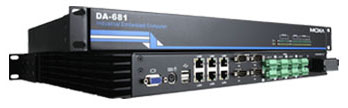  MOXA DA-681- x86 rackmount     (4 RS-232 + 8 RS-485), 6 LAN, VGA, CompactFlash, USB